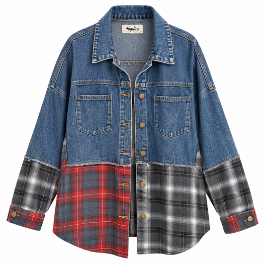 Jean Plaid Shacket