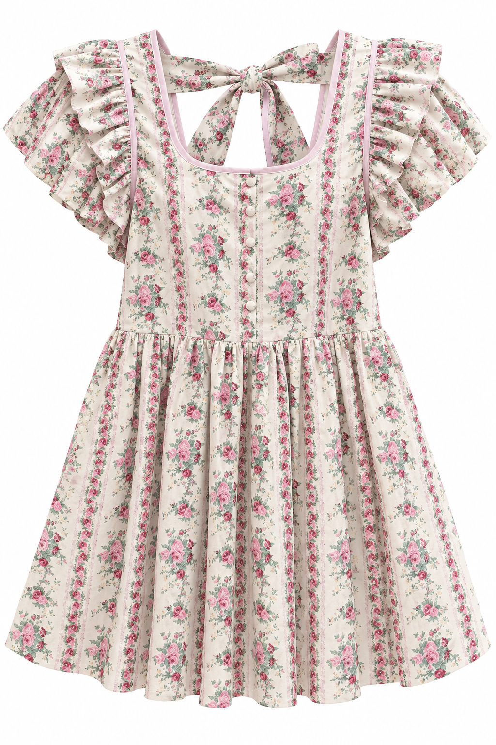 Floral Vintage Babydoll Dress