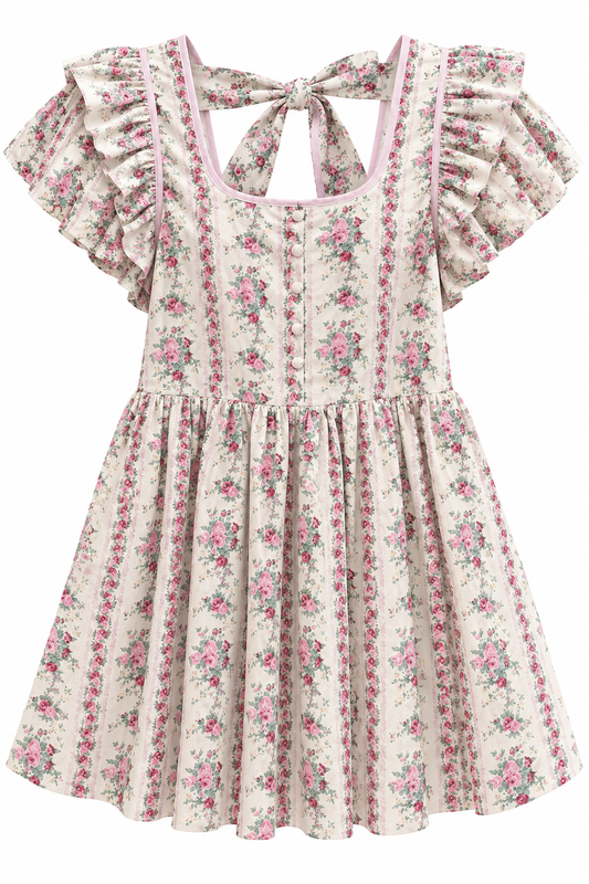 Floral Vintage Babydoll Dress