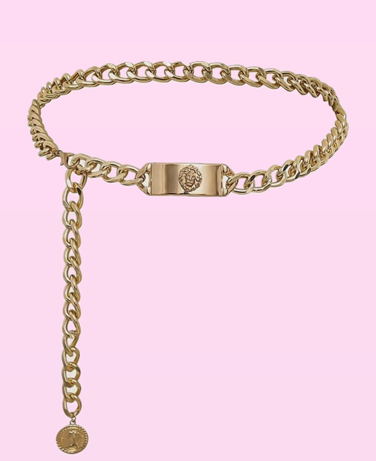 Gold Lion Chain Belt