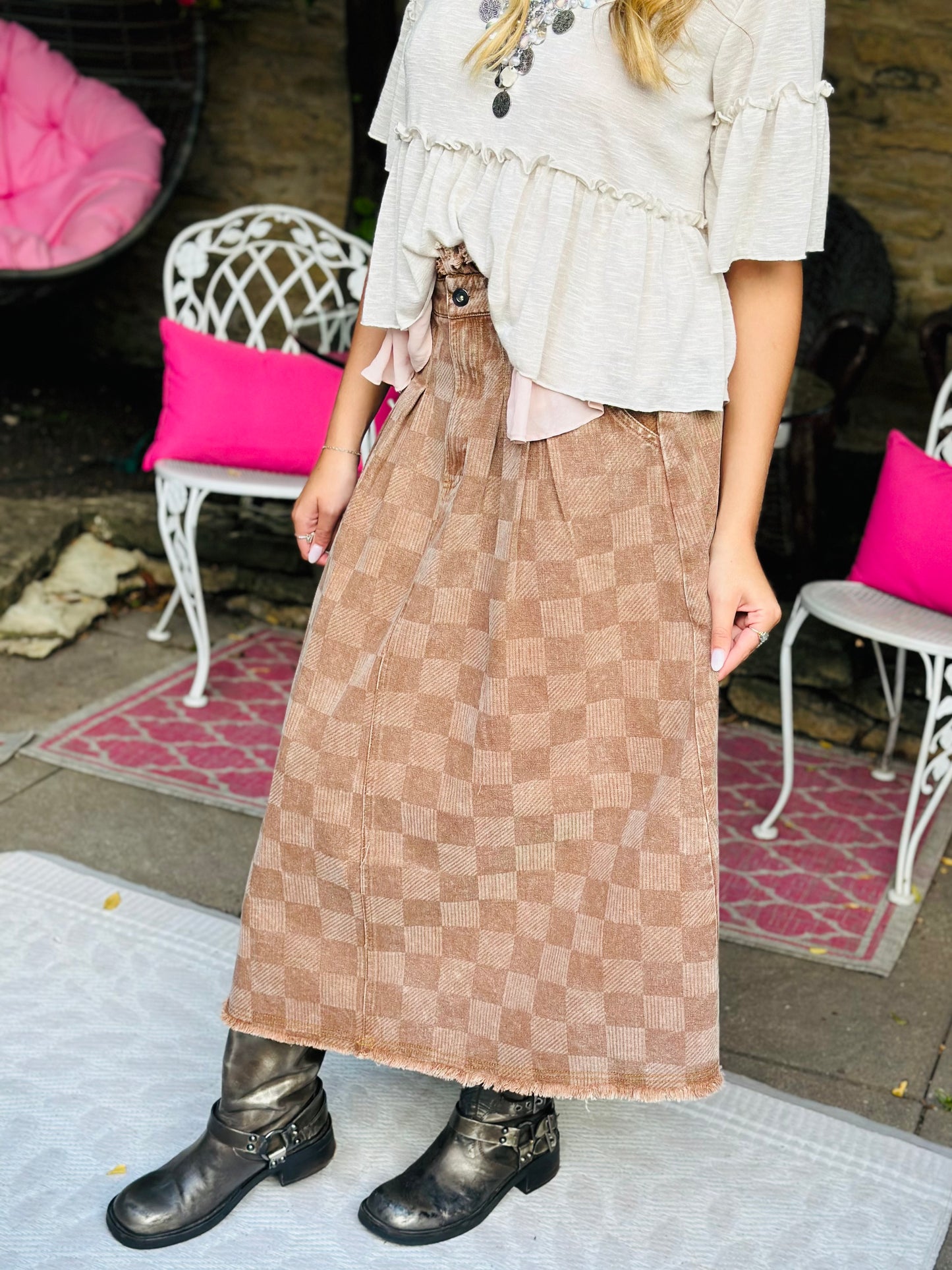 Mocha Scarecrow Skirt