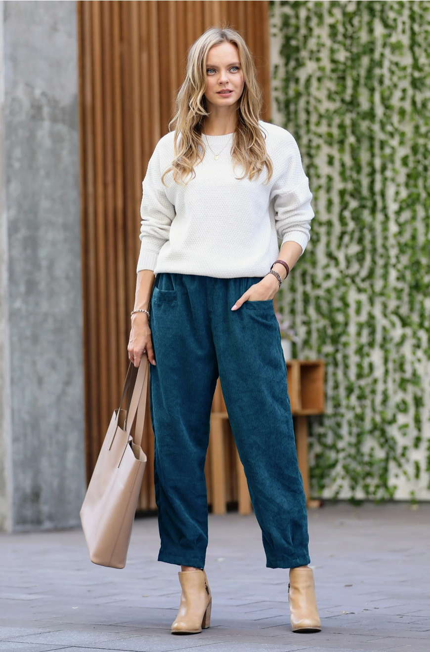 Blue Corduroy Pants