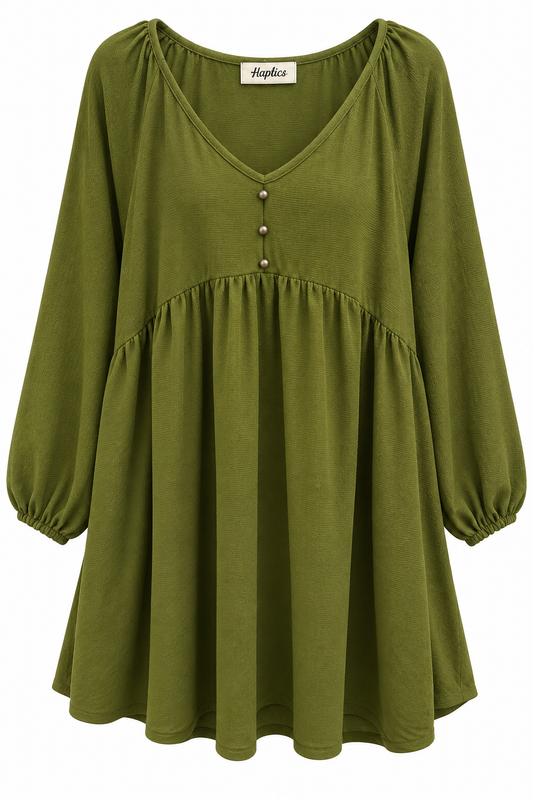Olive Boho Midi Dress LG