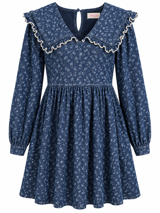 Yolk Denim Mini Dress