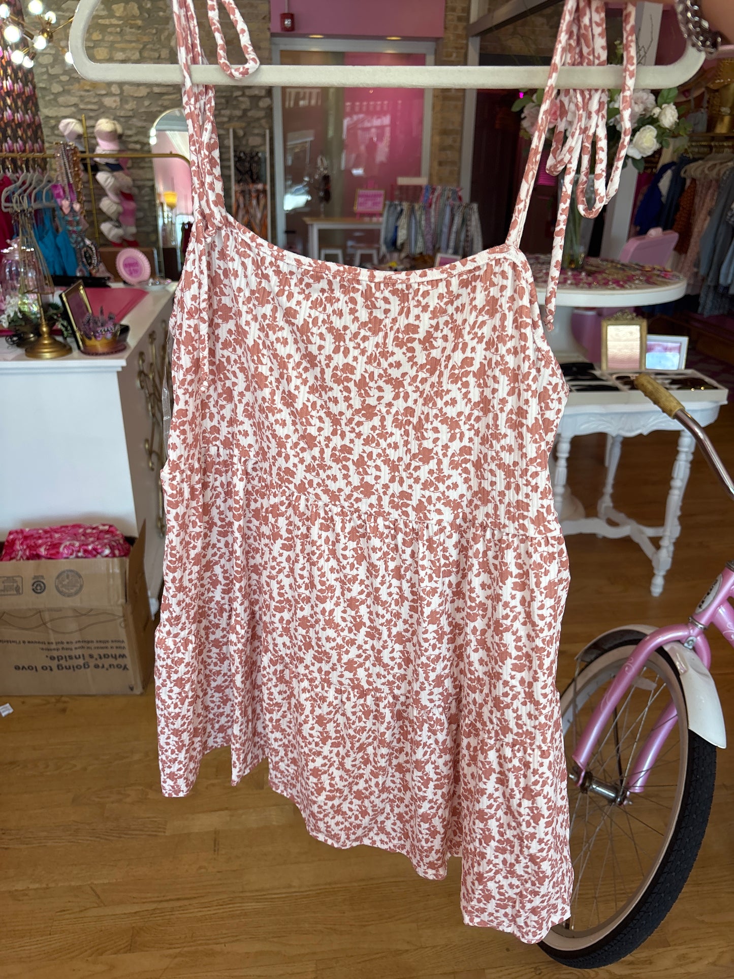 Burnt Sienna Floral Tank (LG)