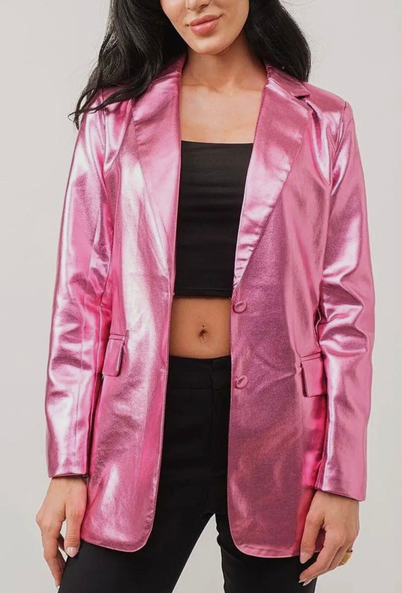 Metallic Pink Blazer