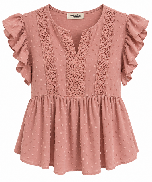 Dusty Rose Lace Top(LG)