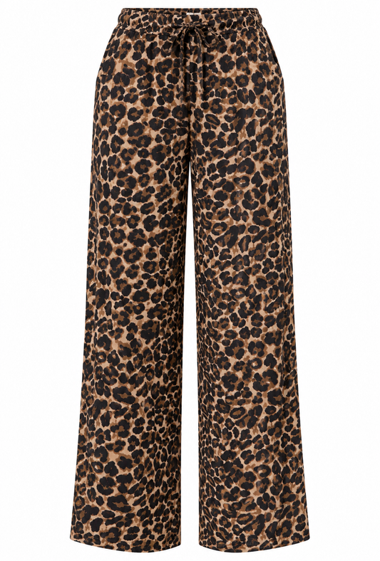 Leopard Gauze Pants