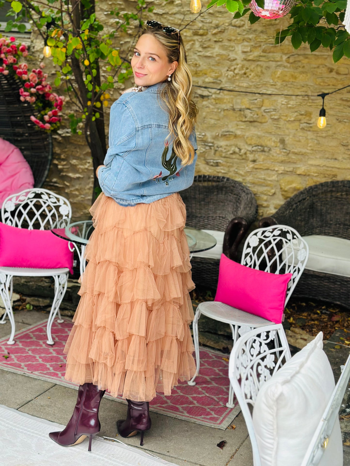 Brown Tulle Skirt