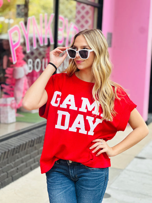 Red Game Day Tee