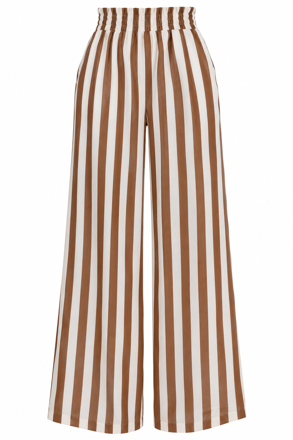 Mocha Strip High Wasted Pants