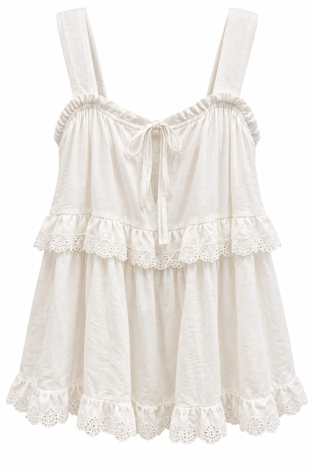 White Babydoll Tank (LG)
