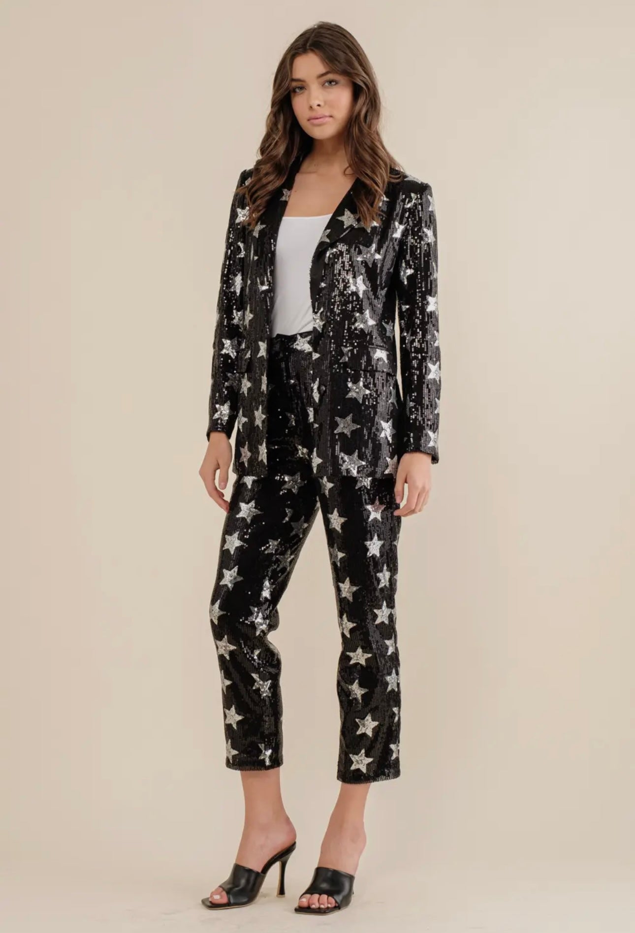 Rock Star Black Sequin Suit