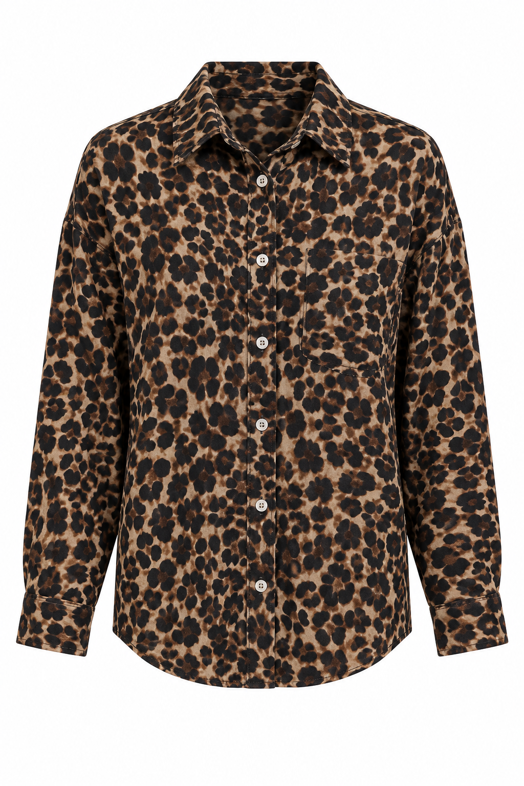 Leopard Gauze Top