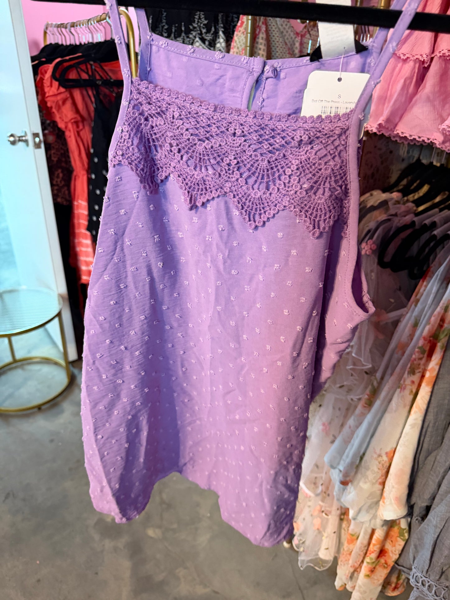 Lavender Dot Tank (LG)