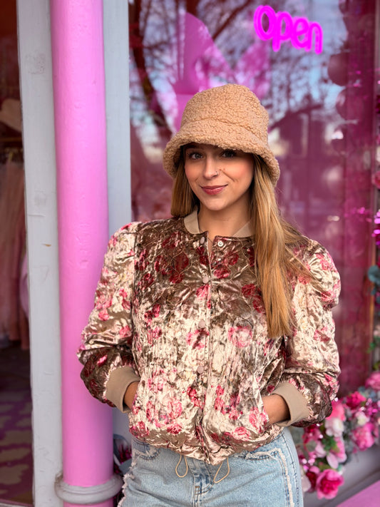 Velvet Bomber Jacket
