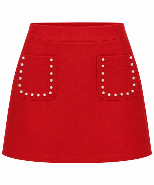 High Waist Pearl Skirt