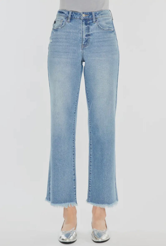 KanCan Medium Wash Slim Wide Leg