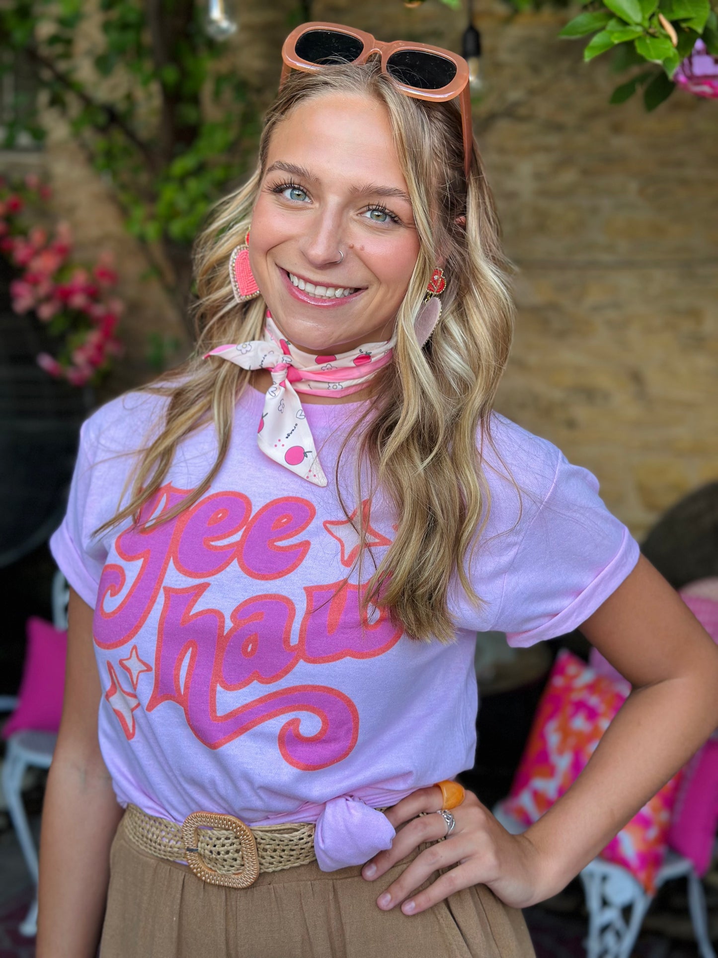 Yee Haw Pink Tee