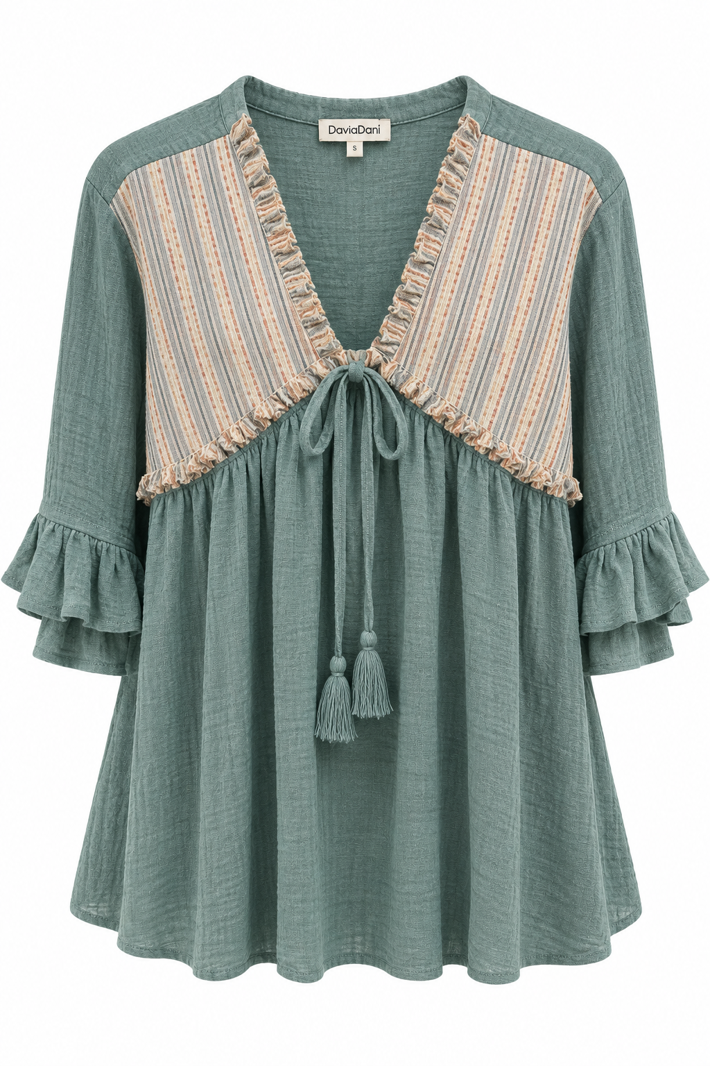 Boho Mint Top LG