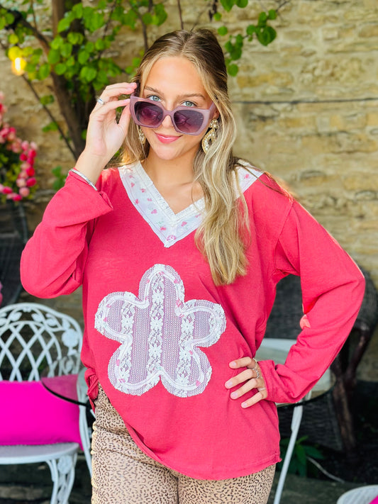 Lace Flower Top