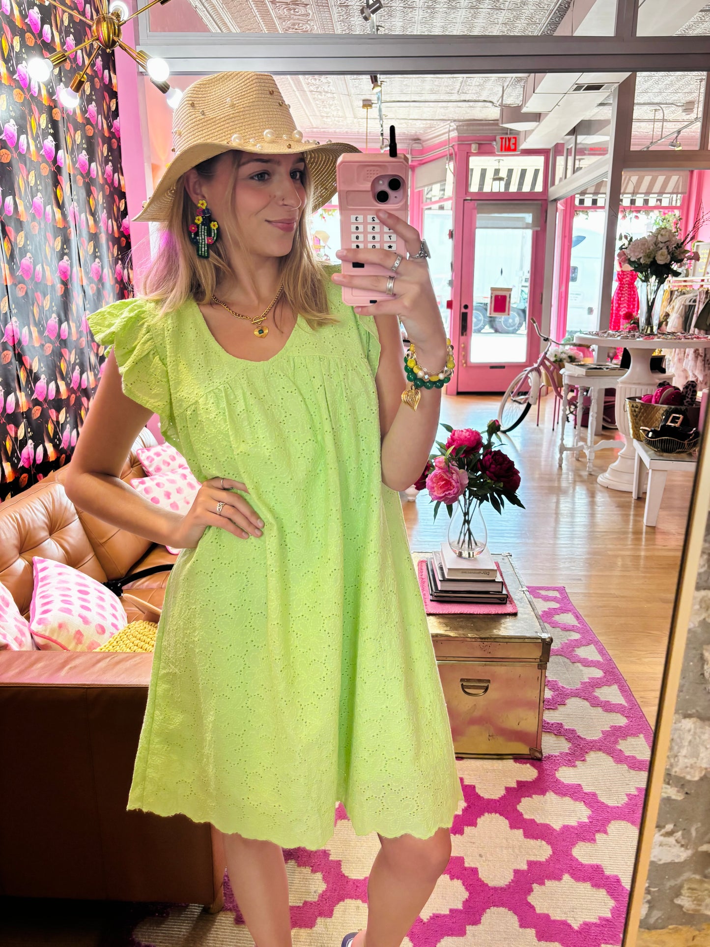 Bright Green Midi Dress (LG)
