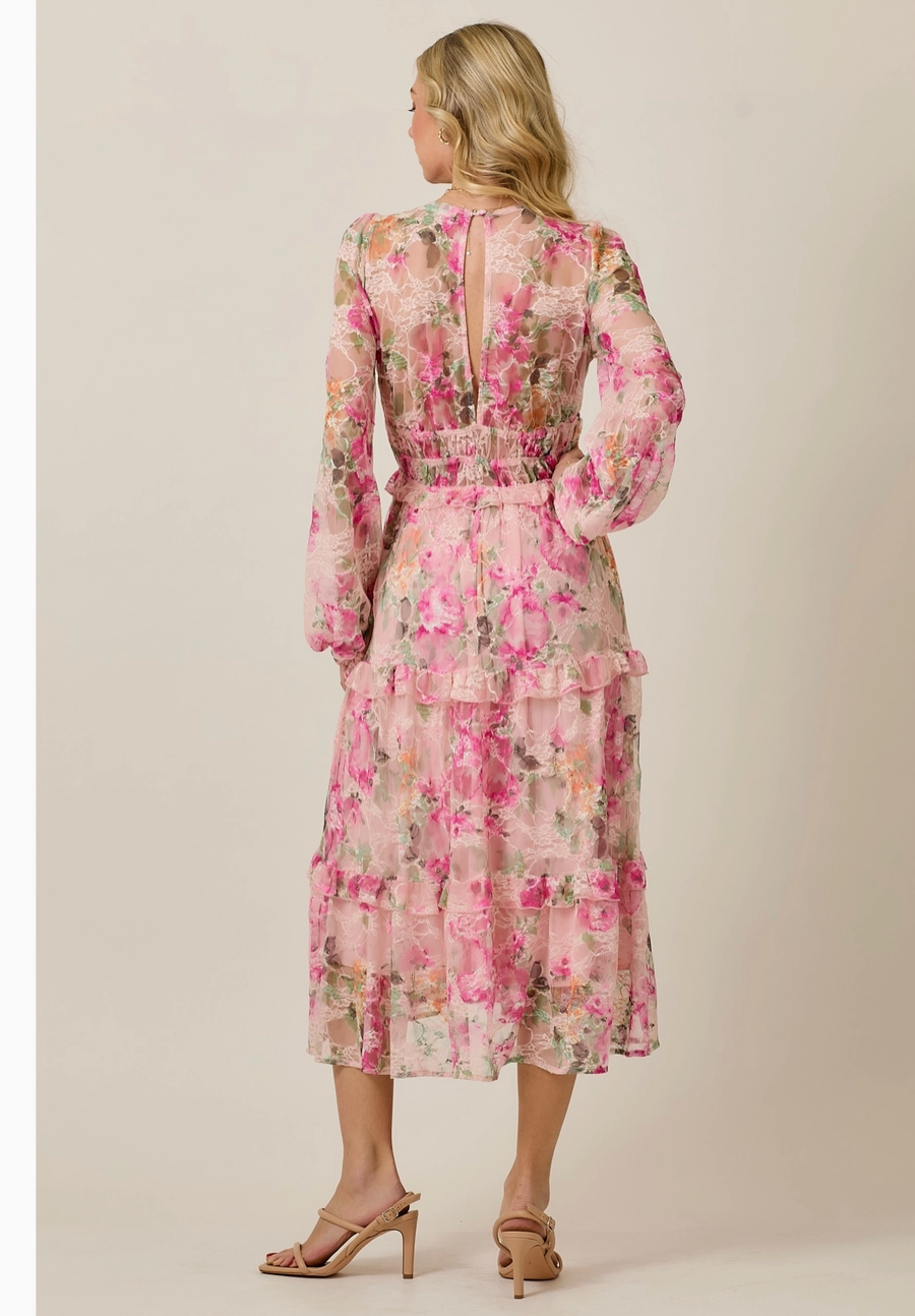 Pink Floral Dress