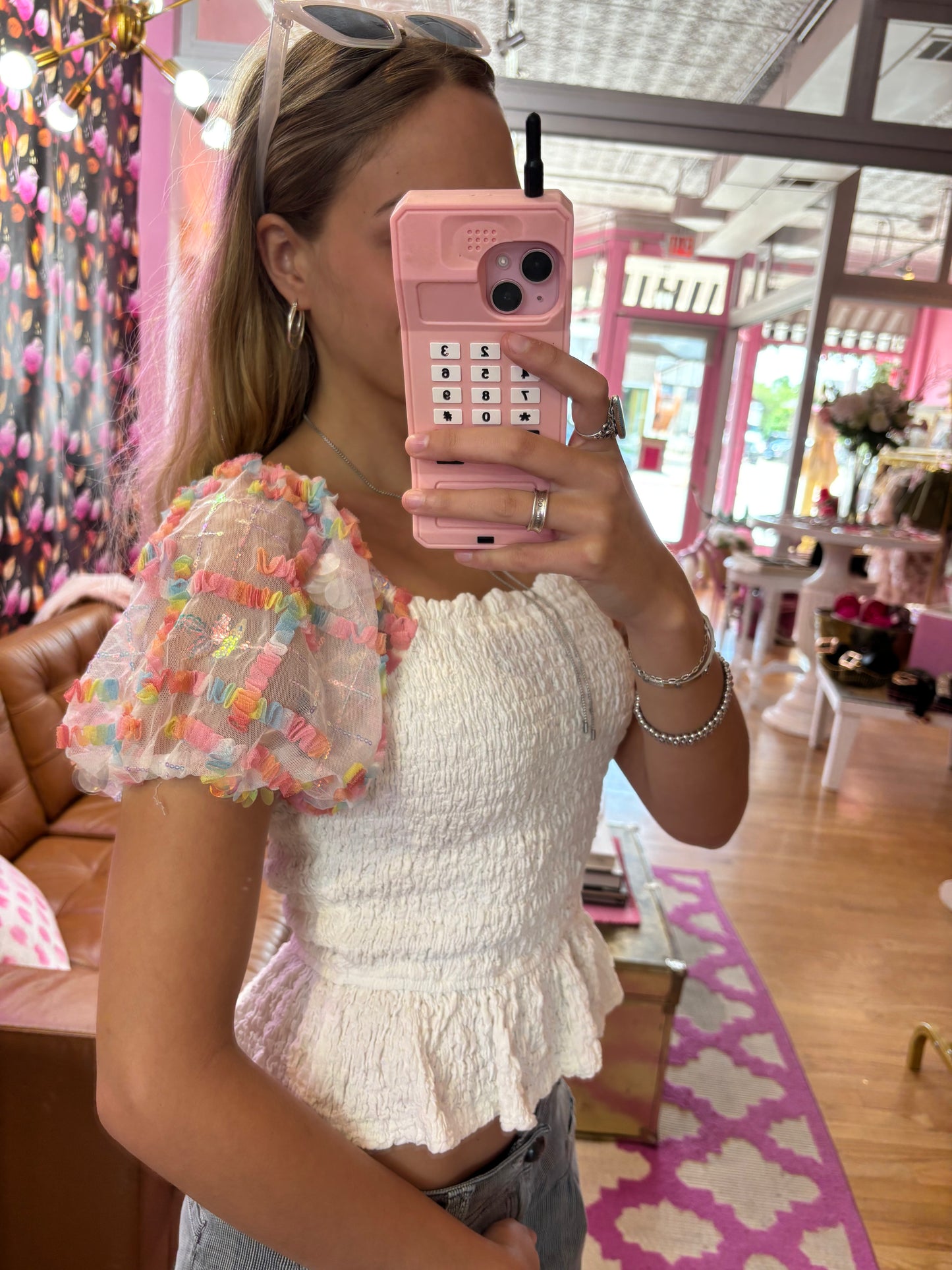 Confetti Sleeve Top (LG)