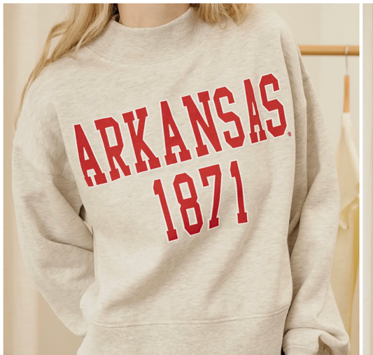 Arkansas Mock Neck Crop Sweater