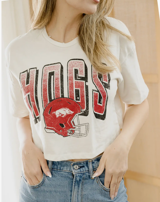 Hogs Helmet Fade Tee