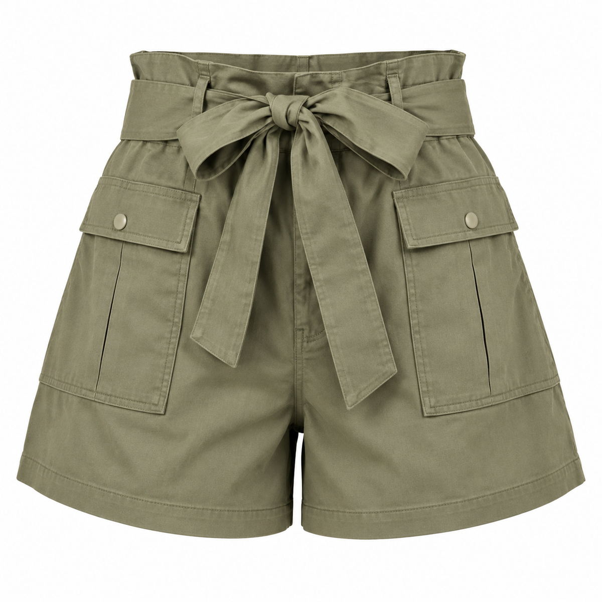 Olive Bow Shorts