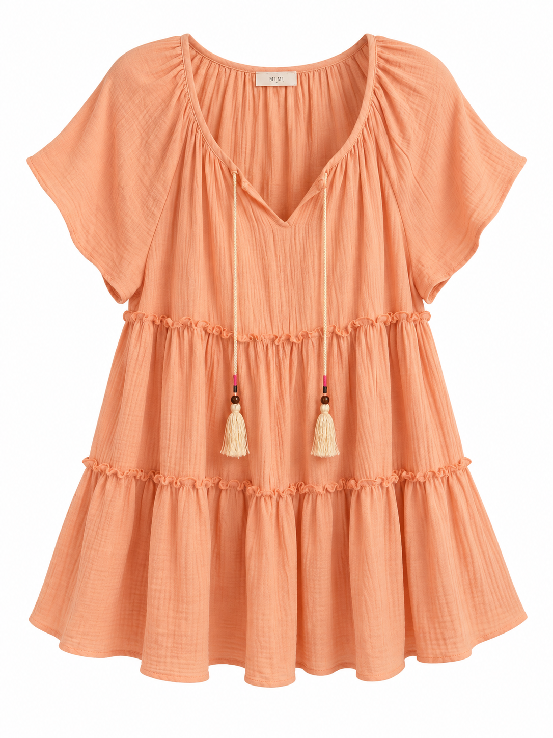 Peach Boho Dress