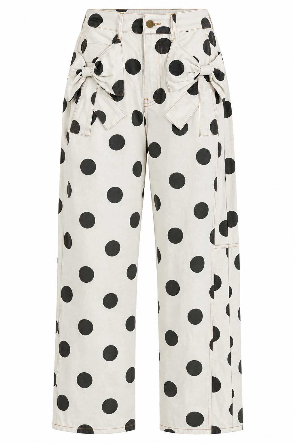 Polka Dot Barrel Pants