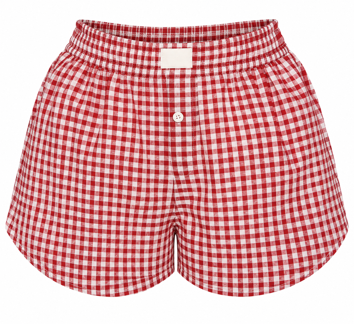 Red Check Shorts