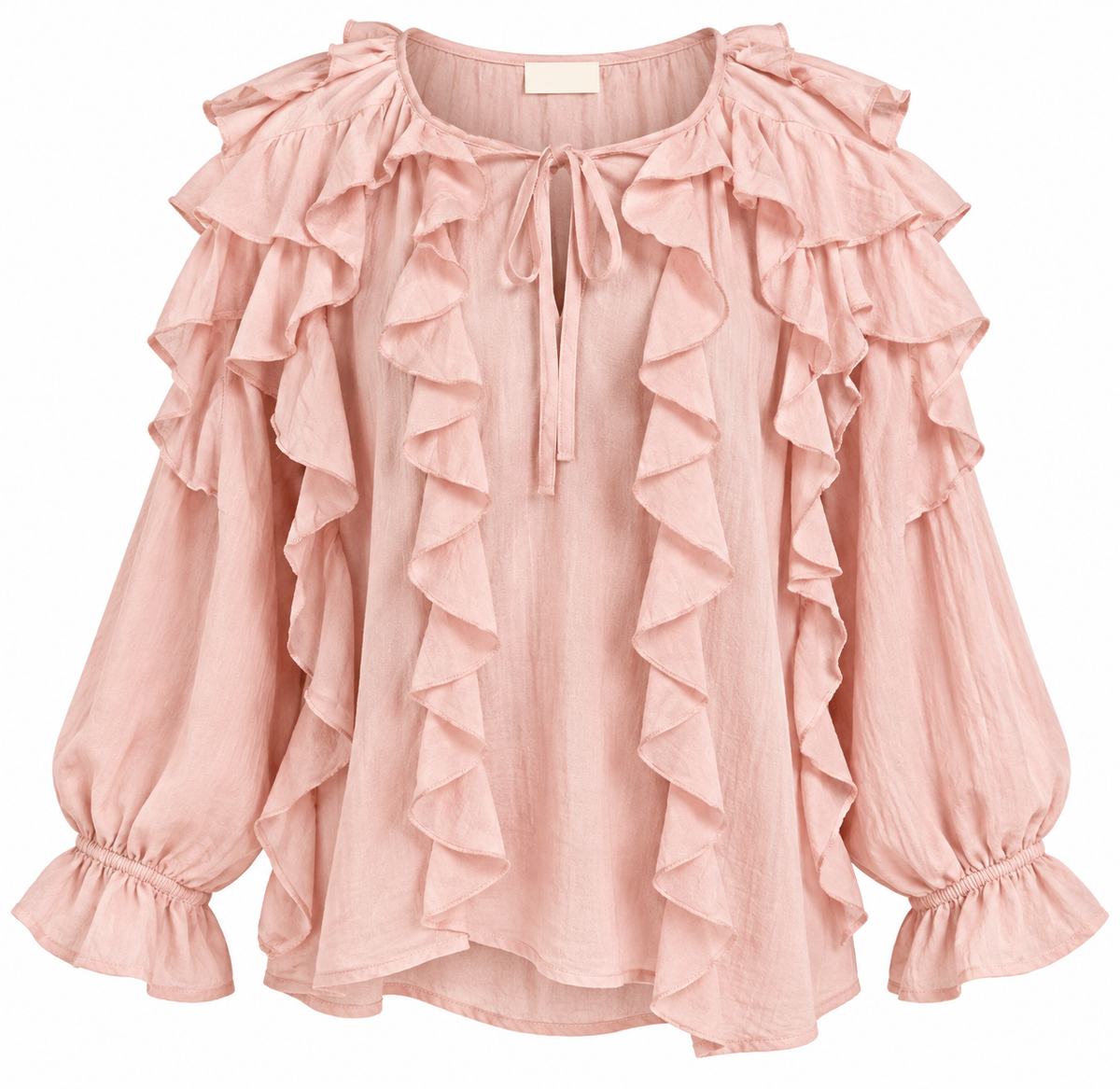 Blush Ruffle Top