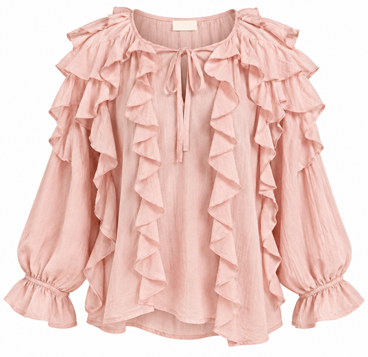 Blush Ruffle Top