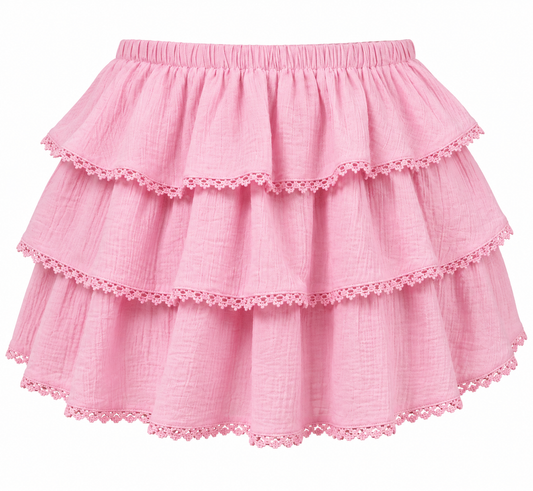 Pink Ruffle Skirt