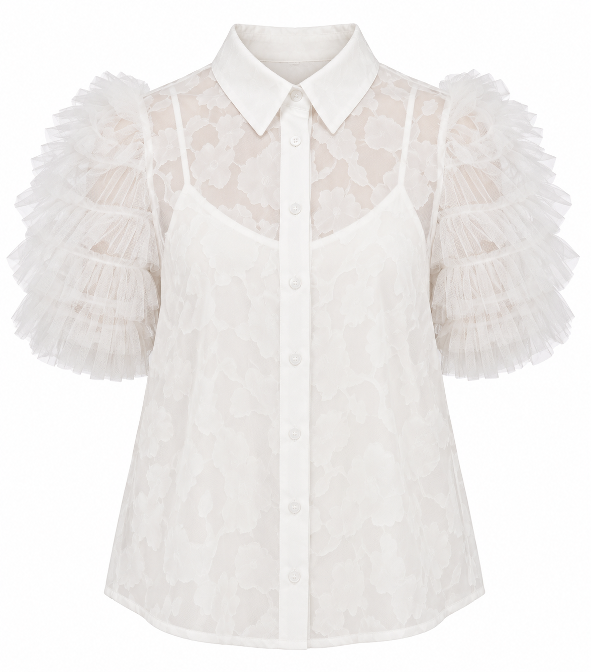 Ivory Jacquard Top