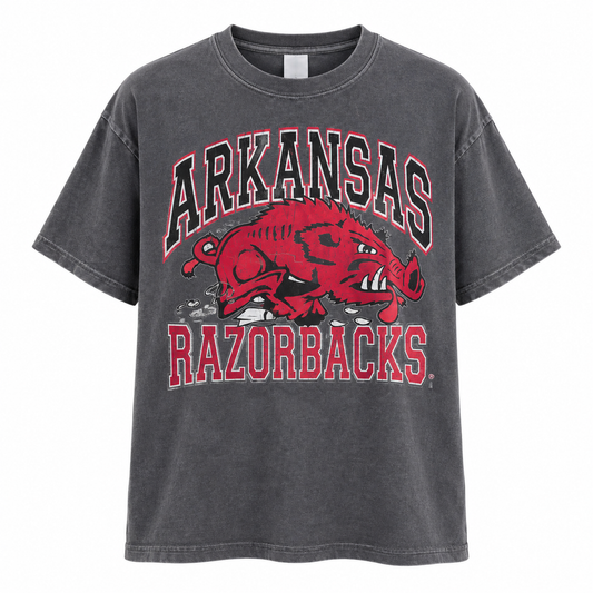 Grey Razorback Tee