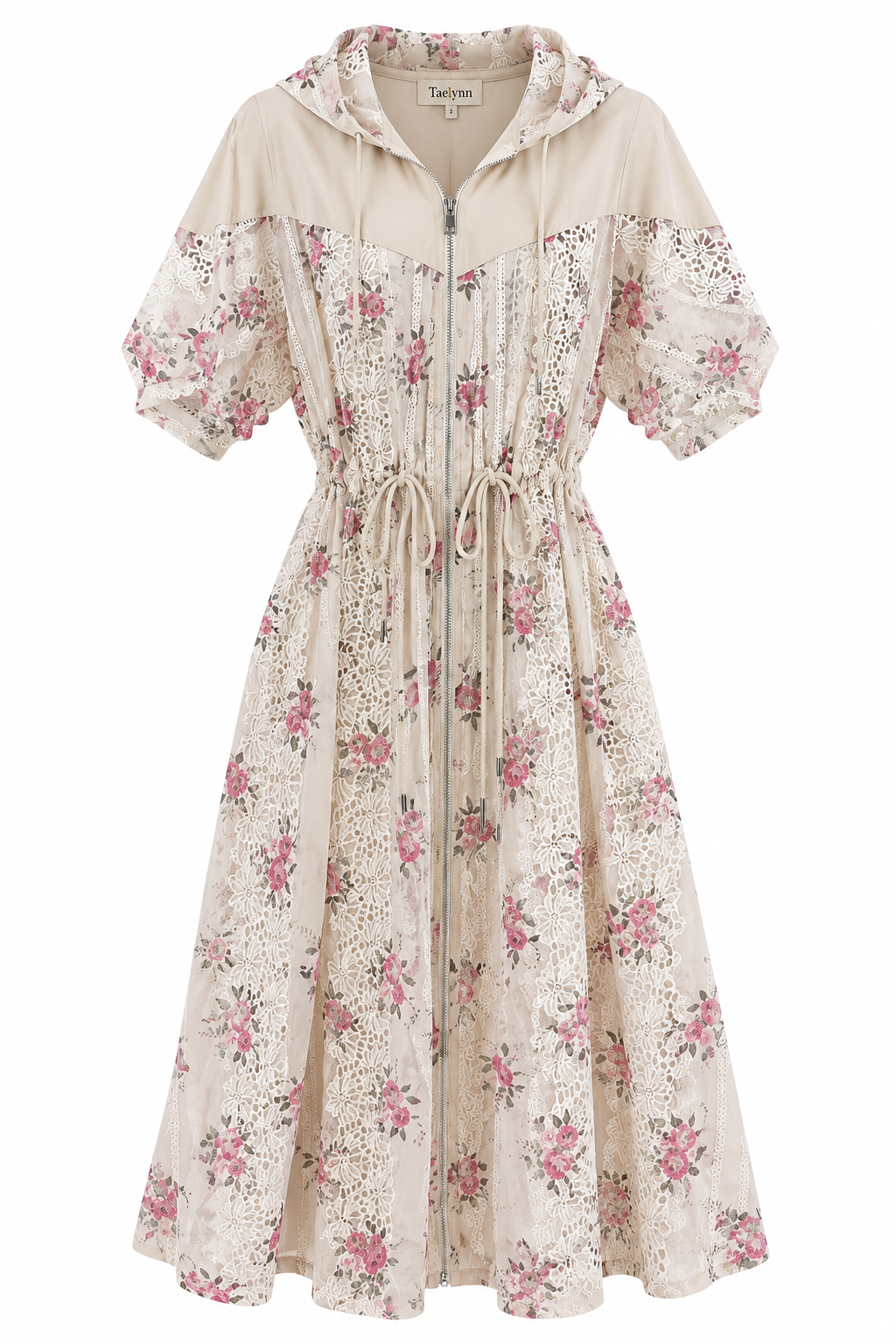 Floral Long Short Sleeve Jacket