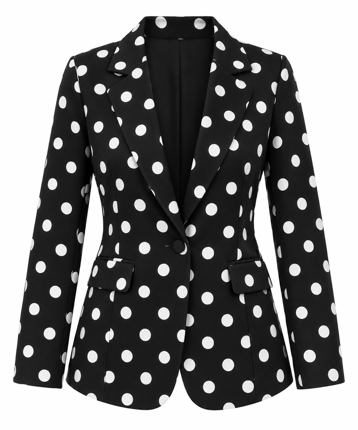 Black Polka Dot Blazer
