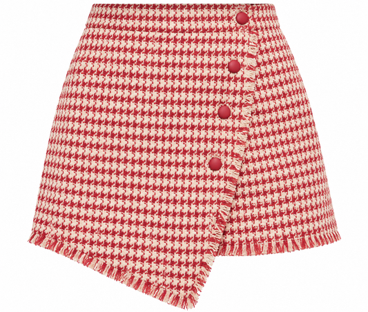 Brick Tweed Mini Skort