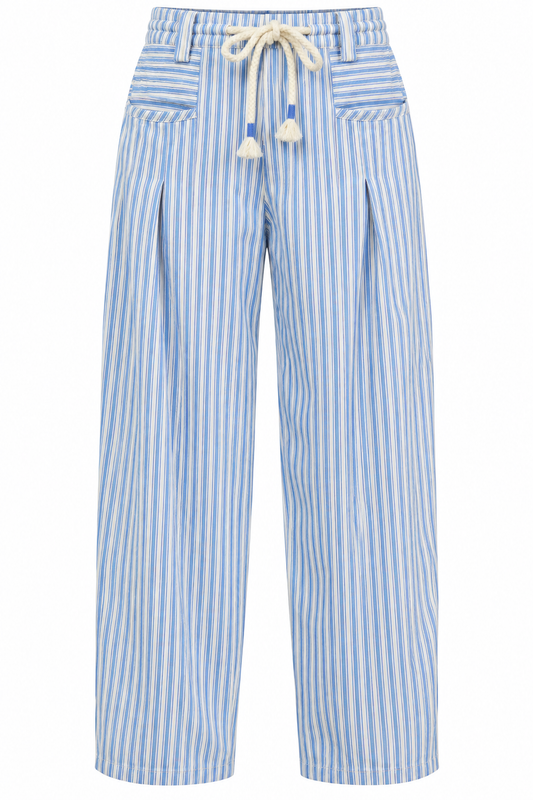 Striped Barrel Pants