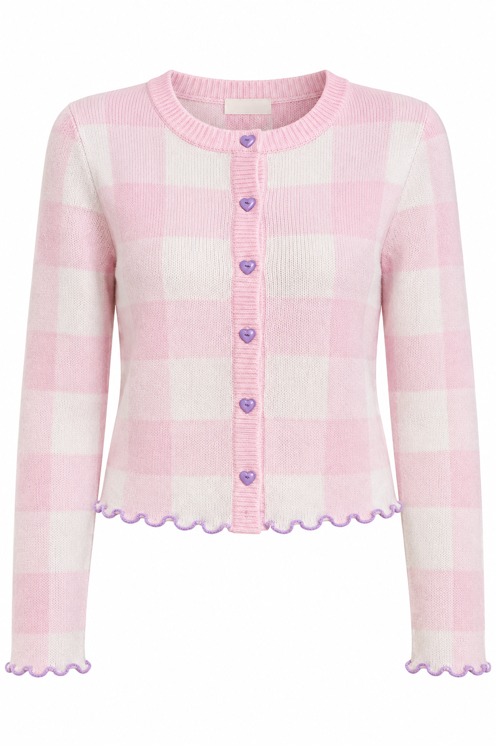 Plaid Pink Cardi