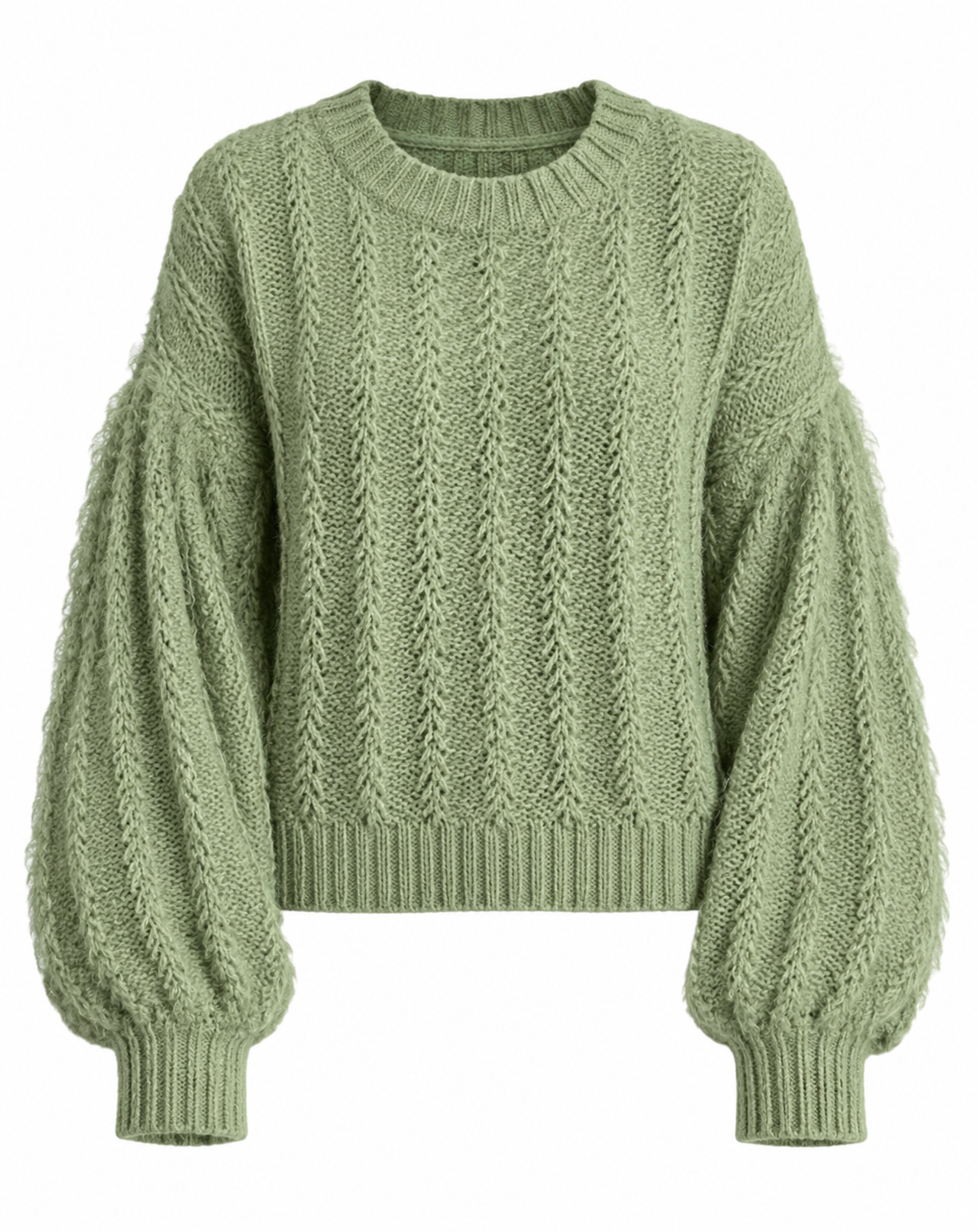 Green Lace Sweater