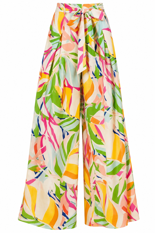 Blue/Green Print Pant