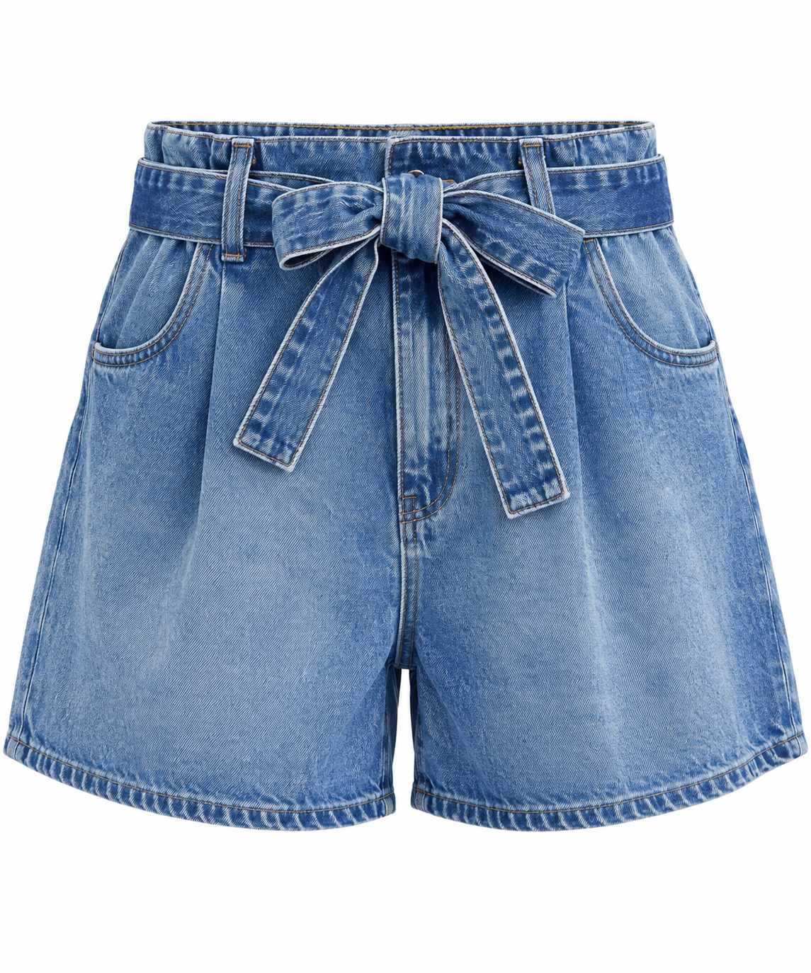 Bow Denim Shorts