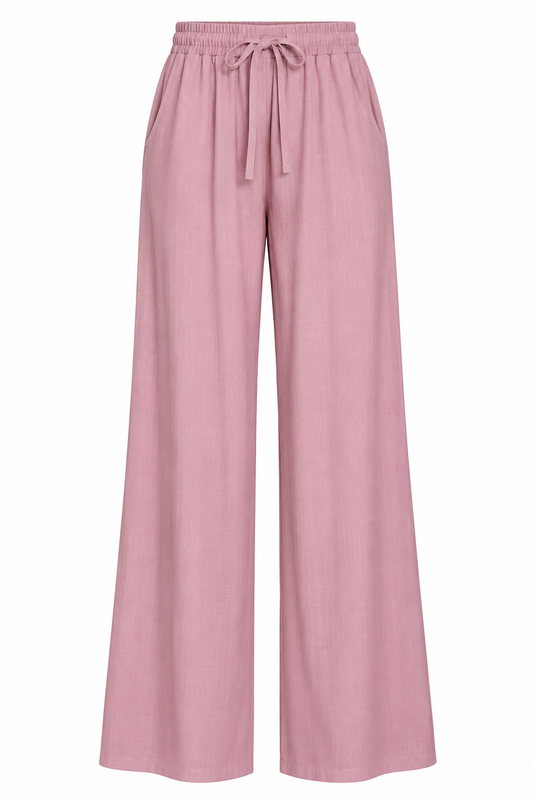 Pink Flowy Pants