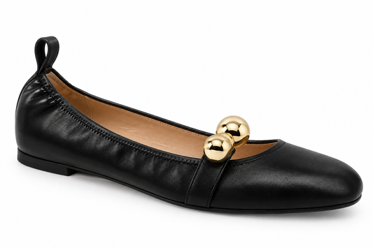 Black and Gold Flats