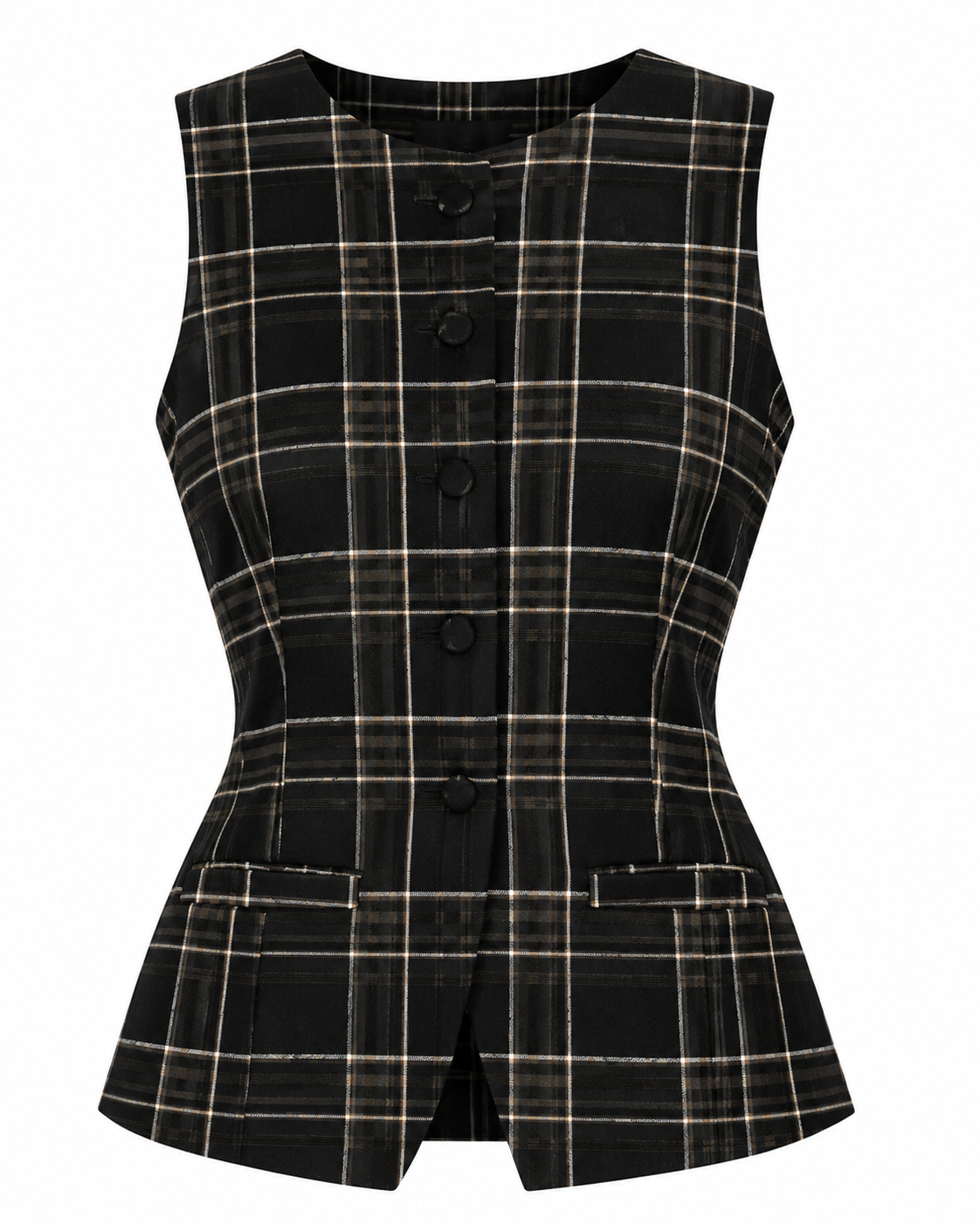 Plaid Vest